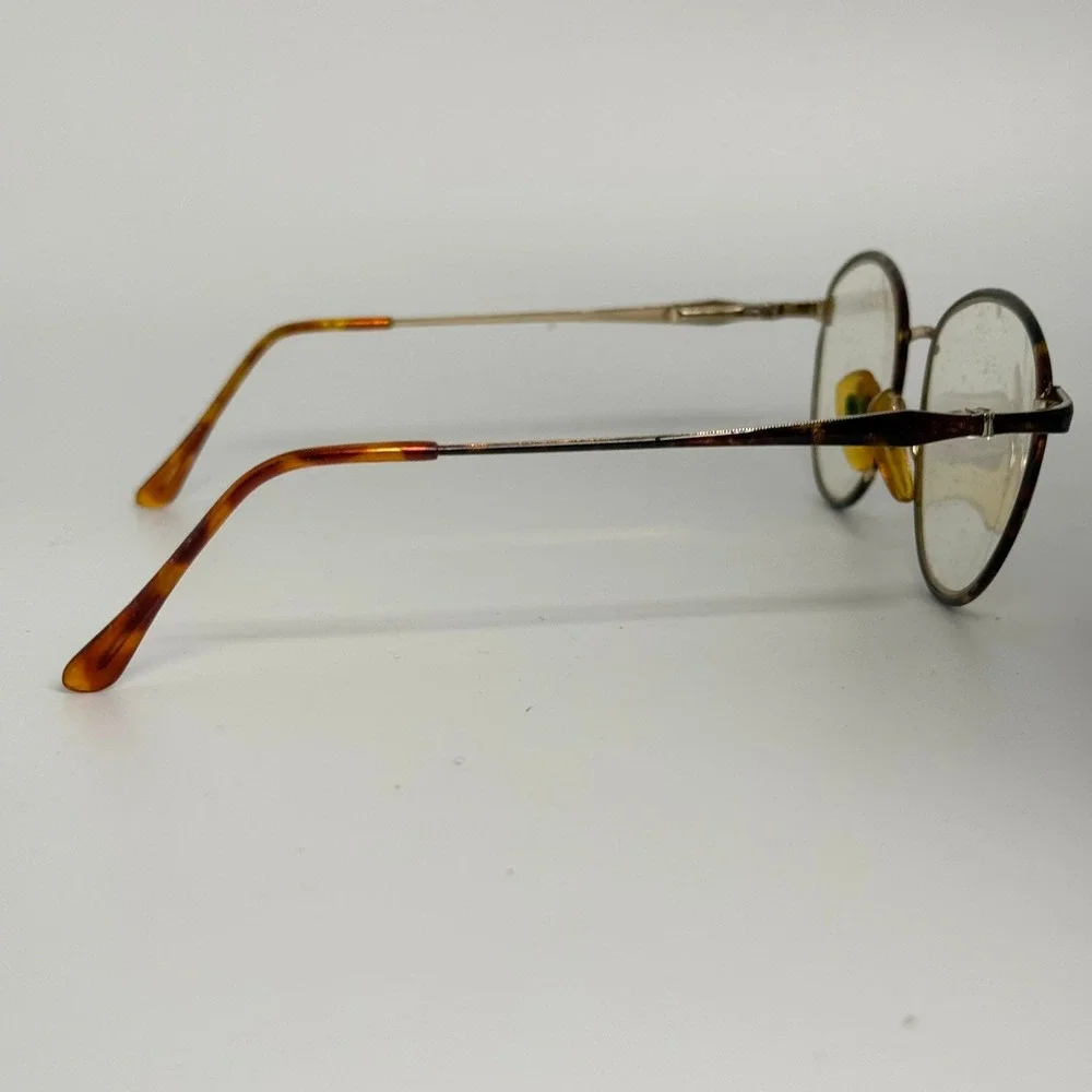 Christian Dior 2435 Vintage Round Tortoise Gold Eyeglass Frames 49-19-135
